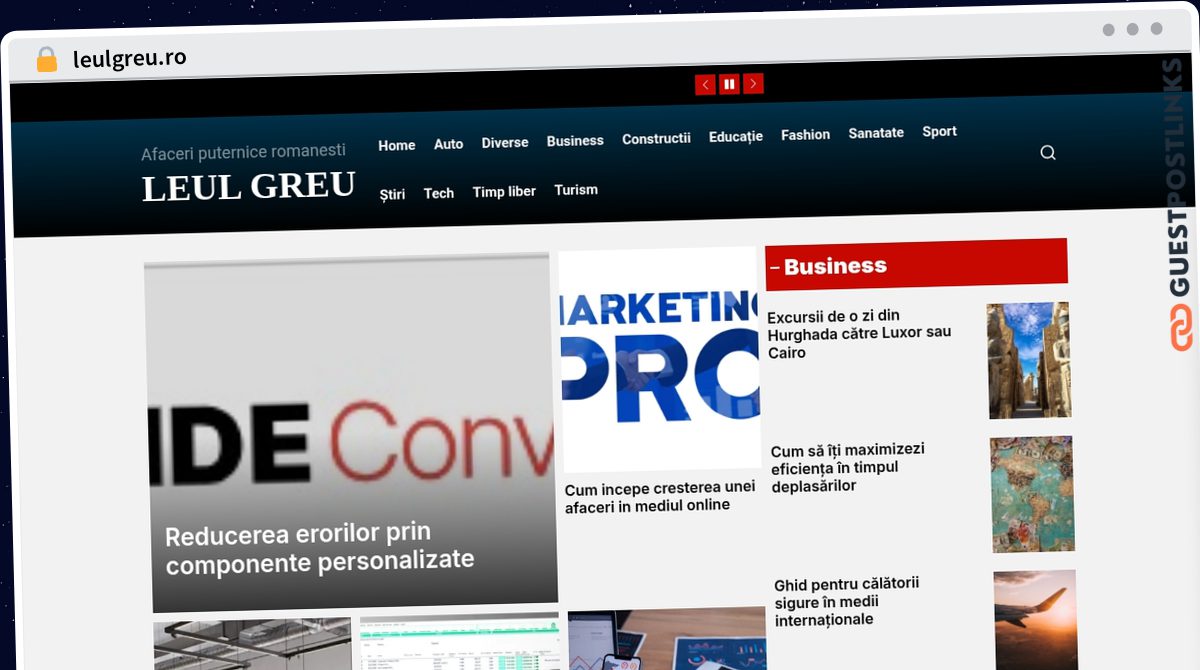 Publish Guest Post on leulgreu.ro