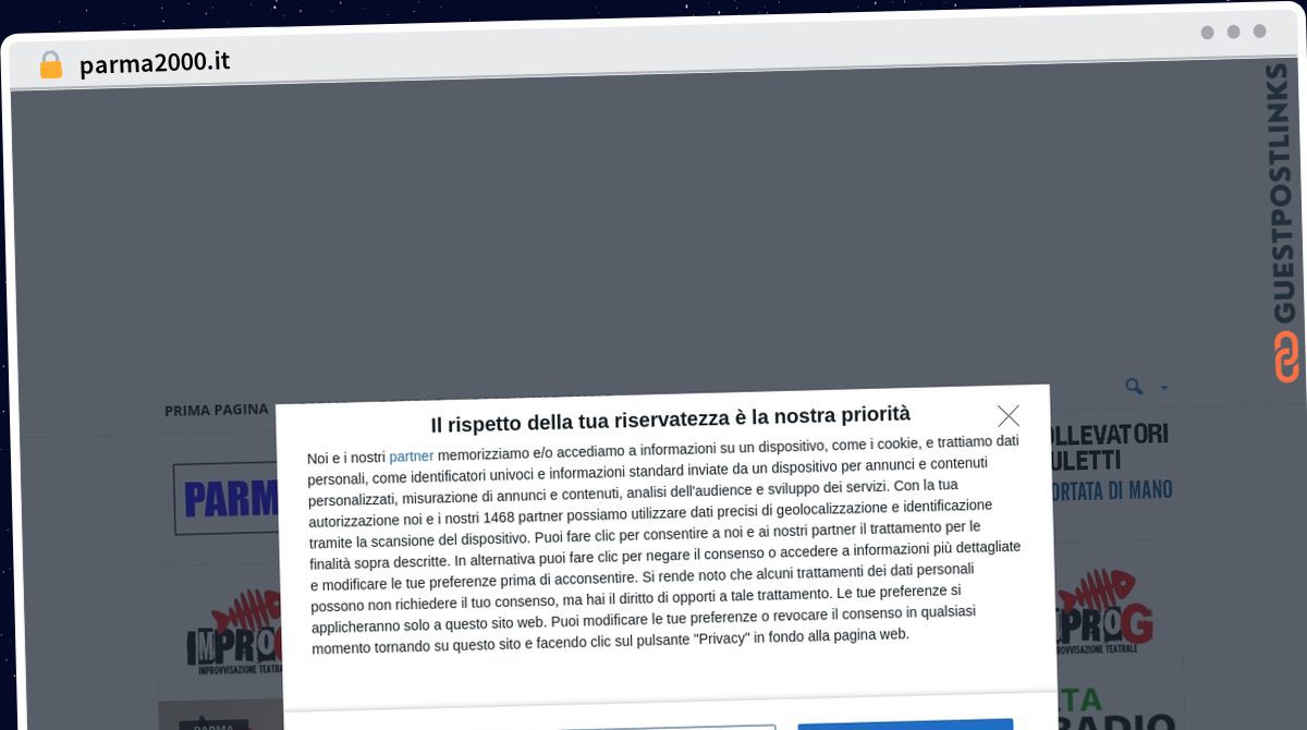 Publish Guest Post on parma2000.it