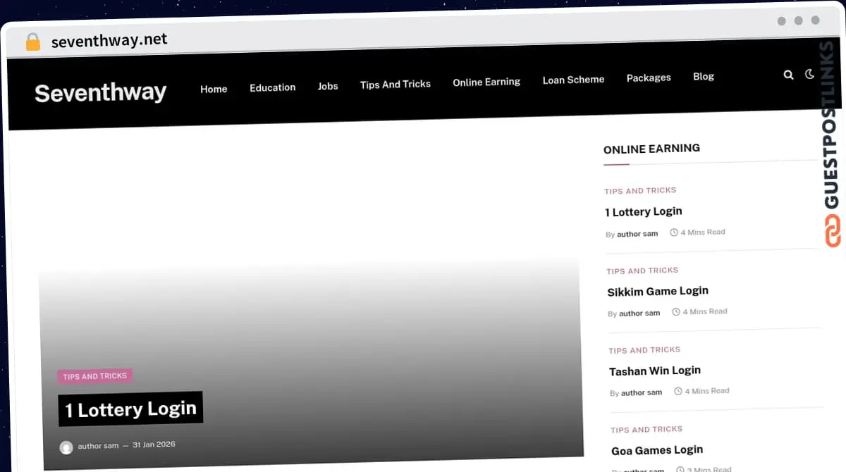 Publish Guest Post on seventhway.net