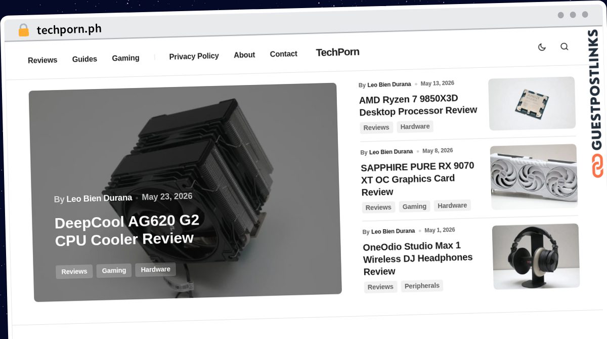 Publish Guest Post on techporn.ph