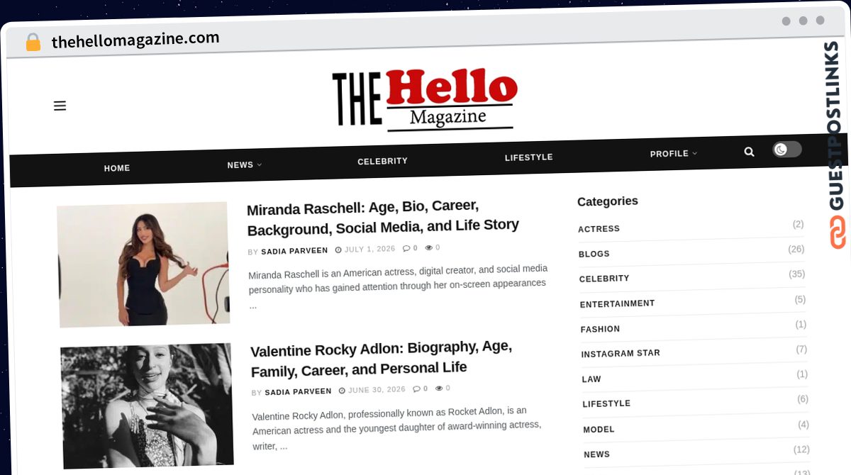 Publish Guest Post on thehellomagazine.com