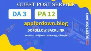Buy Guest Post on appfordown.blog