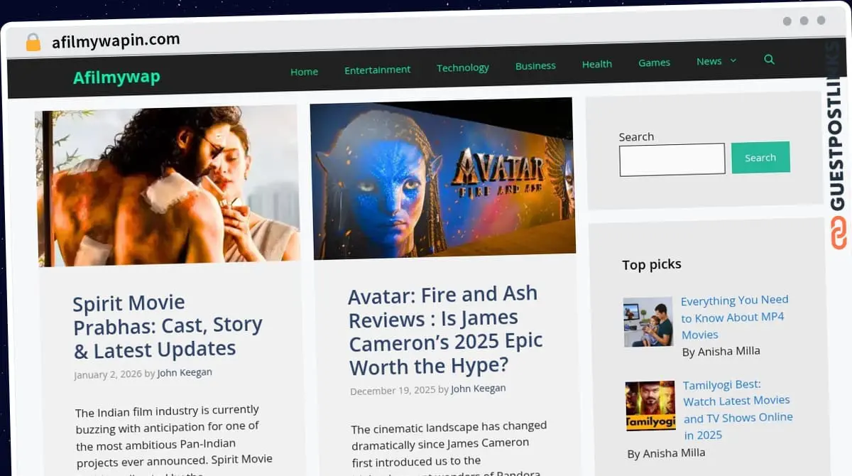 Publish Guest Post on afilmywapin.com