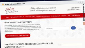 Publish Guest Post on blogg.vett-och-etikett.com