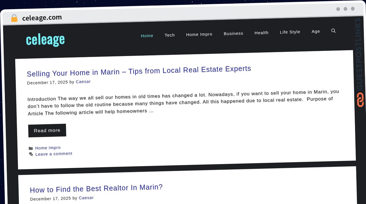 Publish Guest Post on celeage.com
