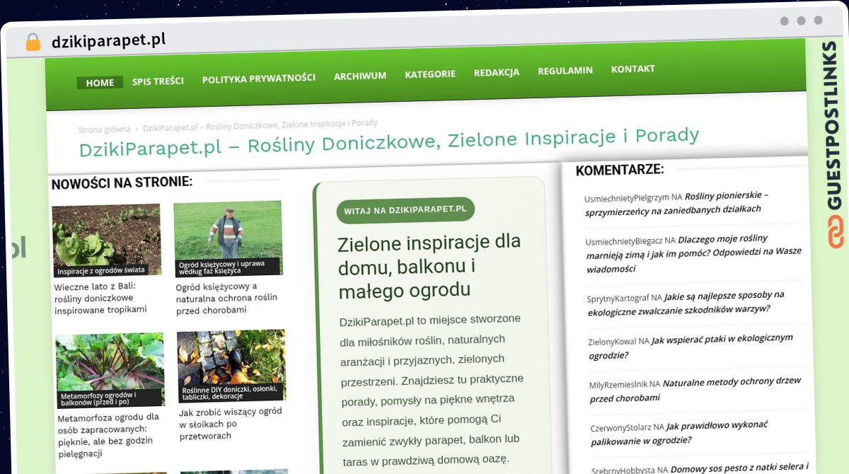 Publish Guest Post on dzikiparapet.pl