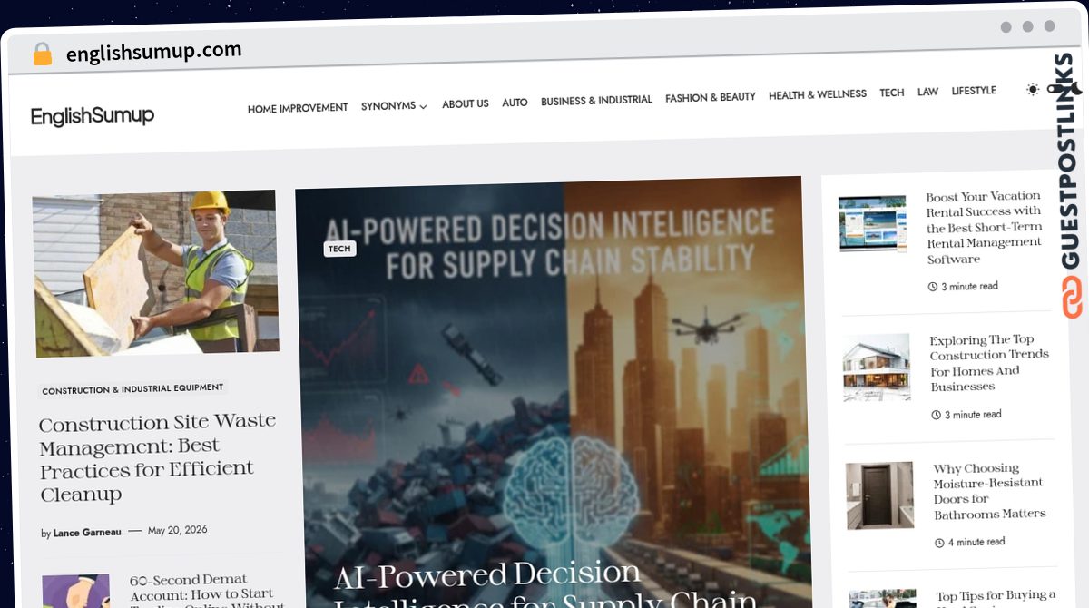 Publish Guest Post on englishsumup.com
