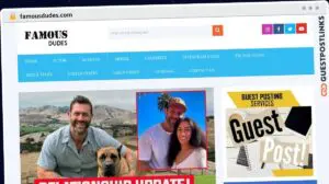 Publish Guest Post on famousdudes.com