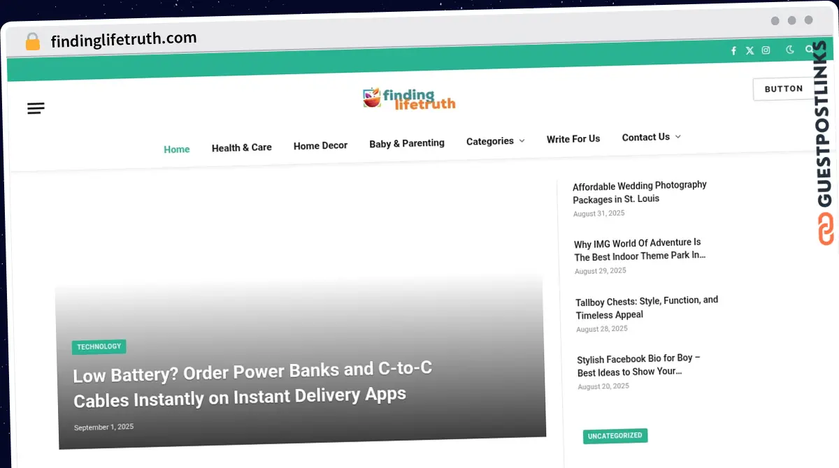 Publish Guest Post on findinglifetruth.com