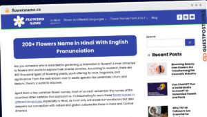 Publish Guest Post on flowersname.co
