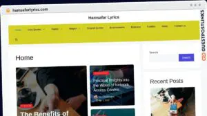 Publish Guest Post on hamsafarlyrics.com