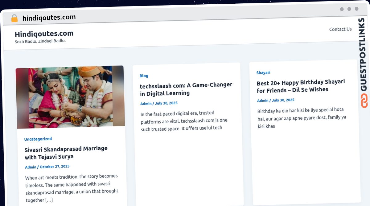 Publish Guest Post on hindiqoutes.com