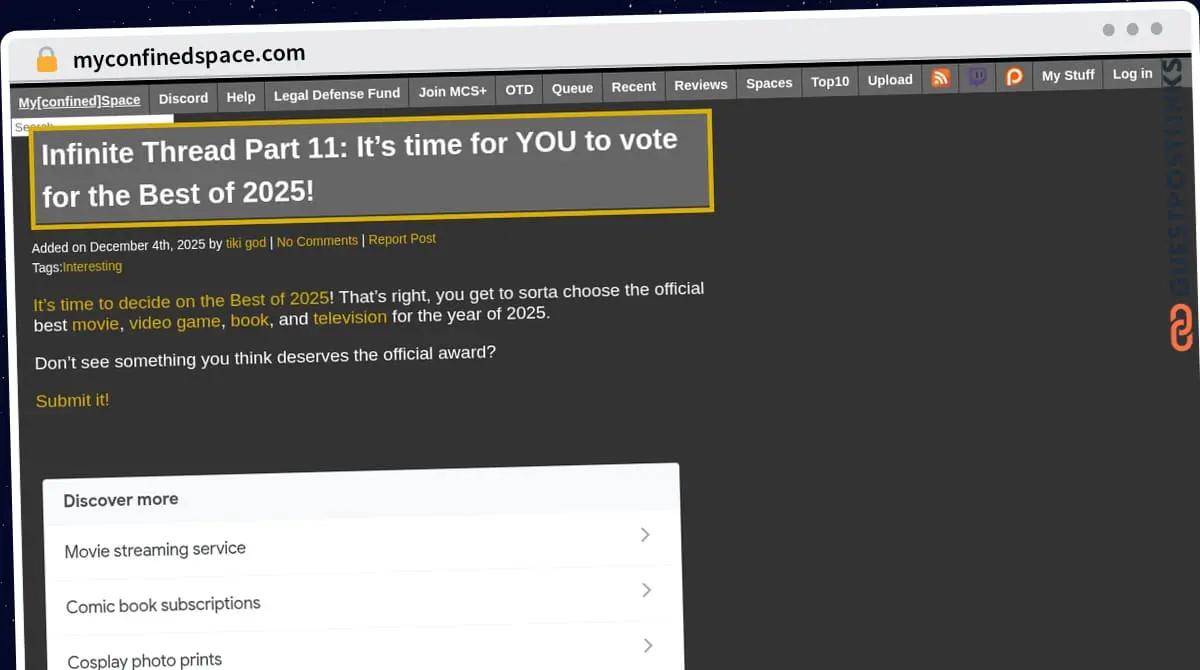 Publish Guest Post on myconfinedspace.com