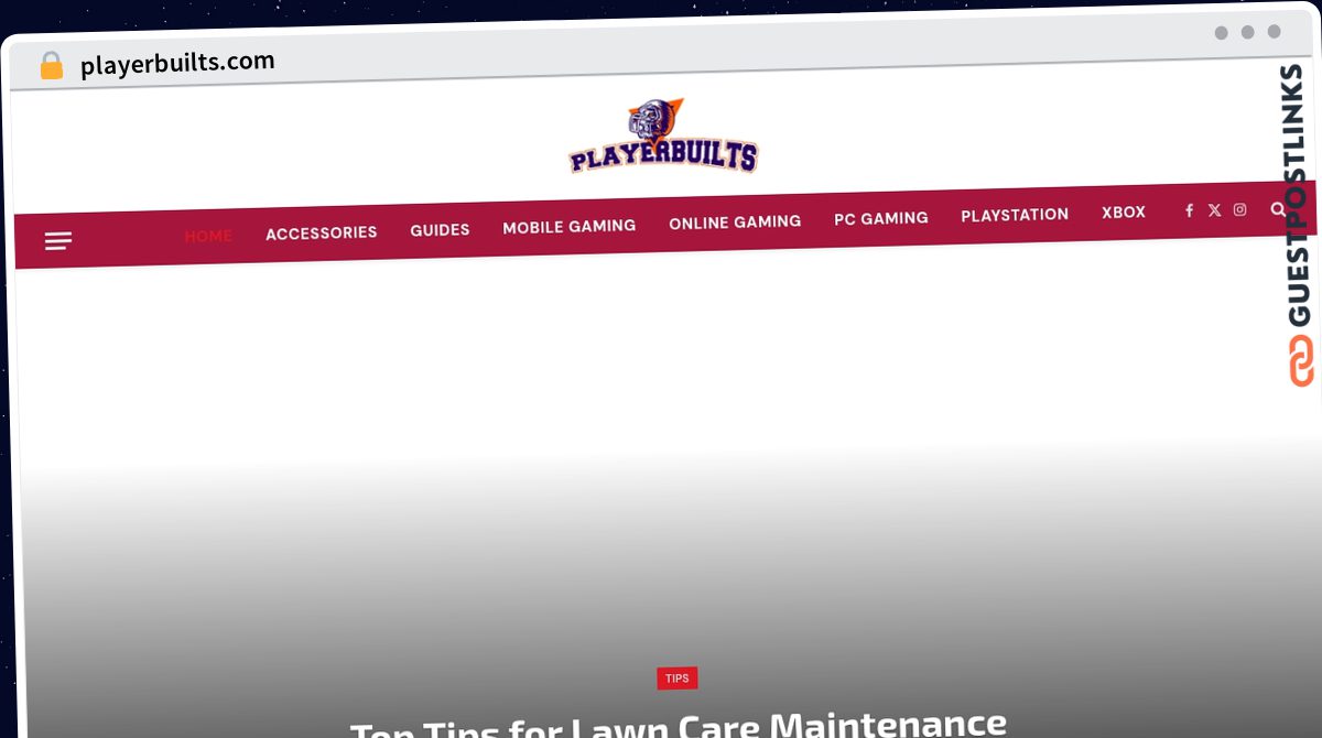 Publish Guest Post on playerbuilts.com