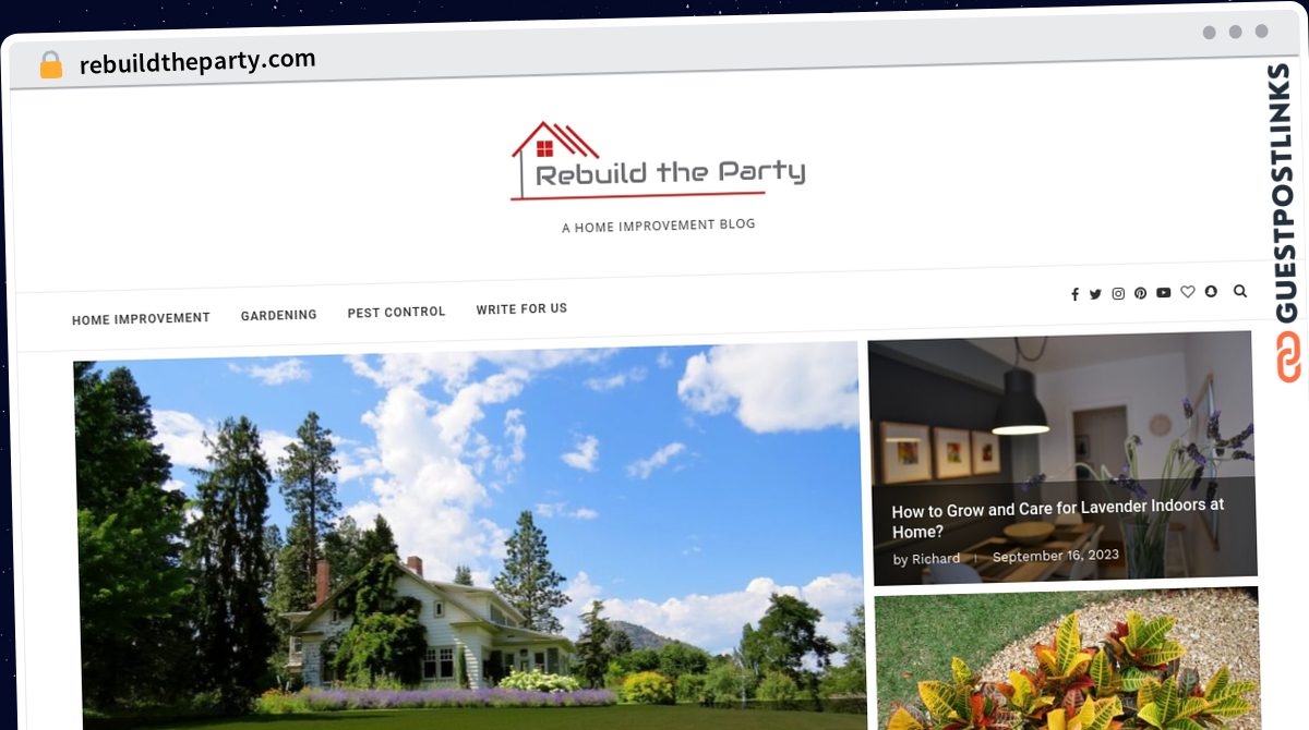 Publish Guest Post on rebuildtheparty.com