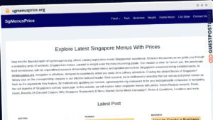 Publish Guest Post on sgmenusprice.org