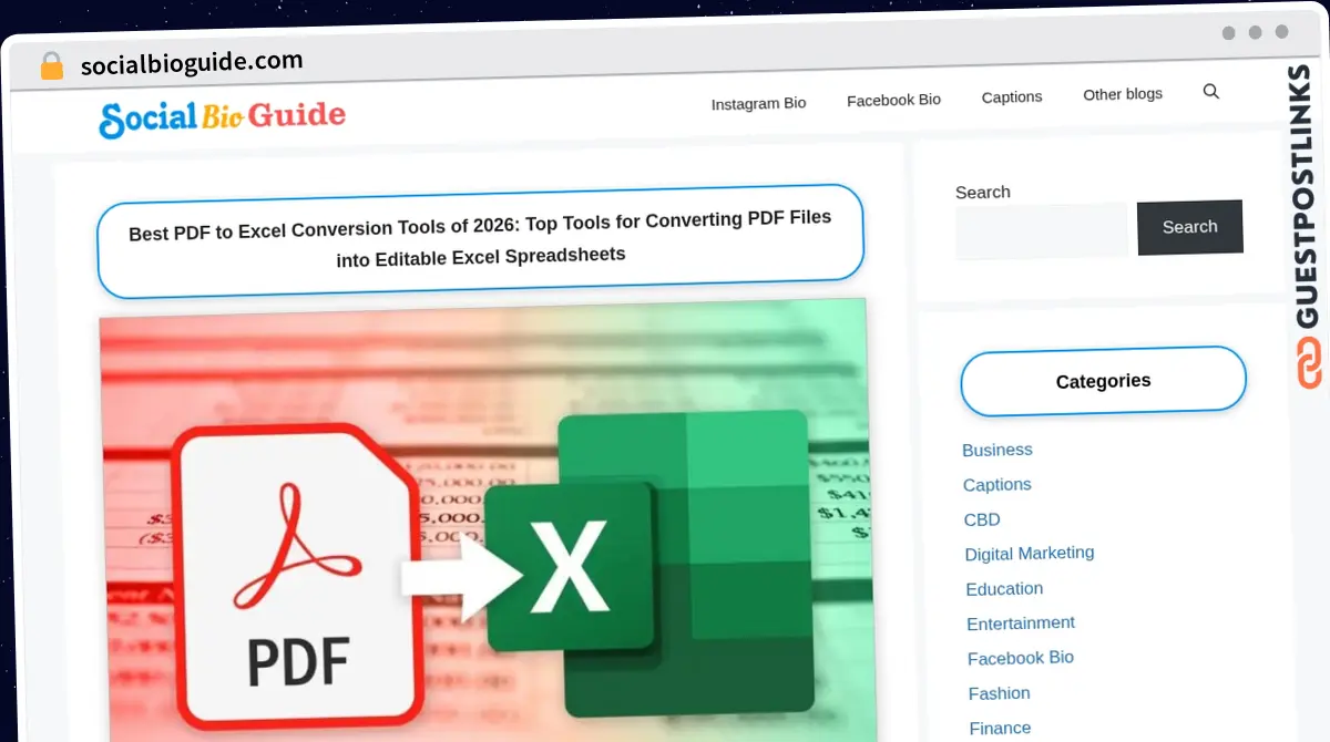 Publish Guest Post on socialbioguide.com