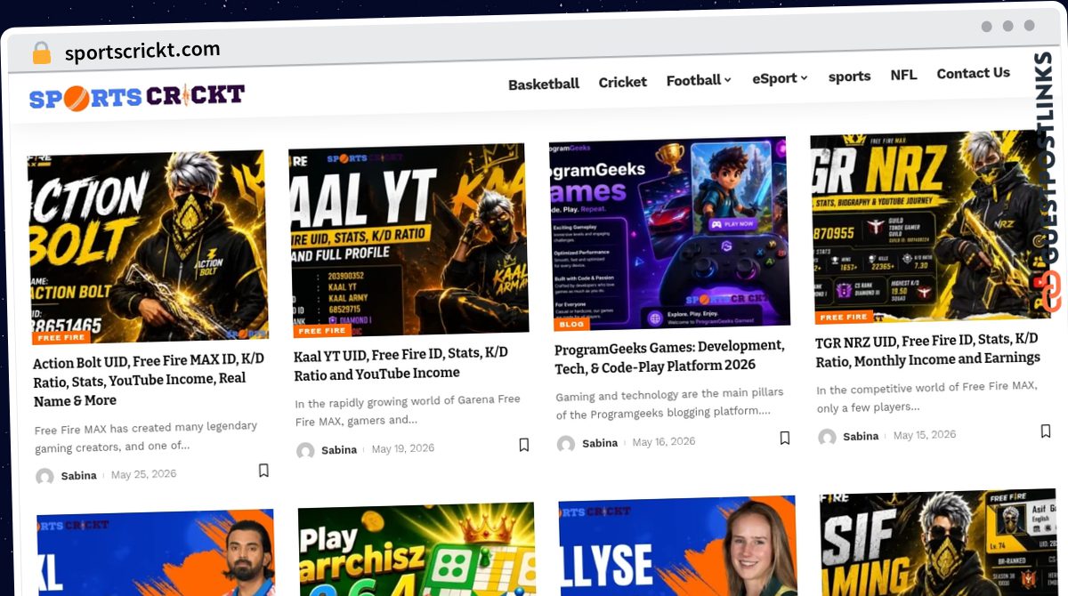 Publish Guest Post on sportscrickt.com