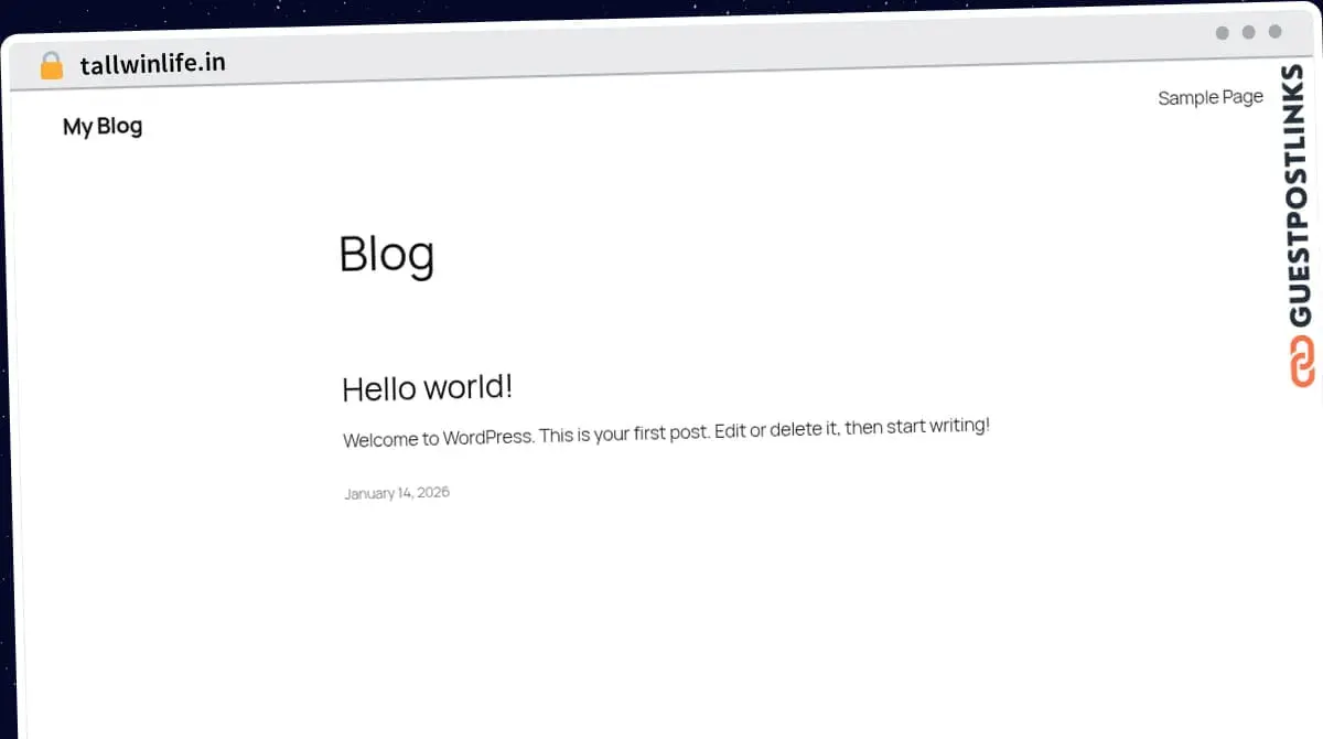 Publish Guest Post on tallwinlife.in