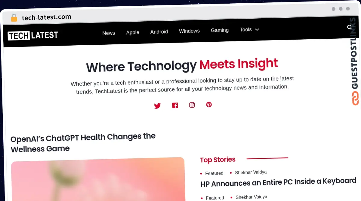 Publish Guest Post on tech-latest.com