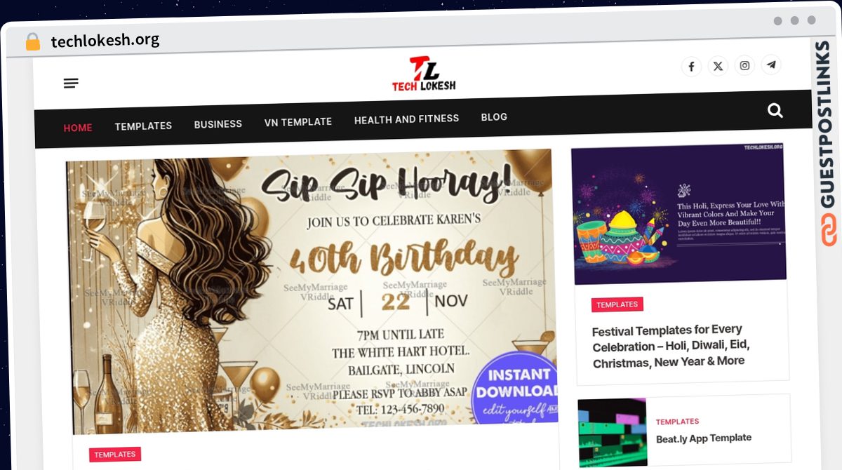 Publish Guest Post on techlokesh.org