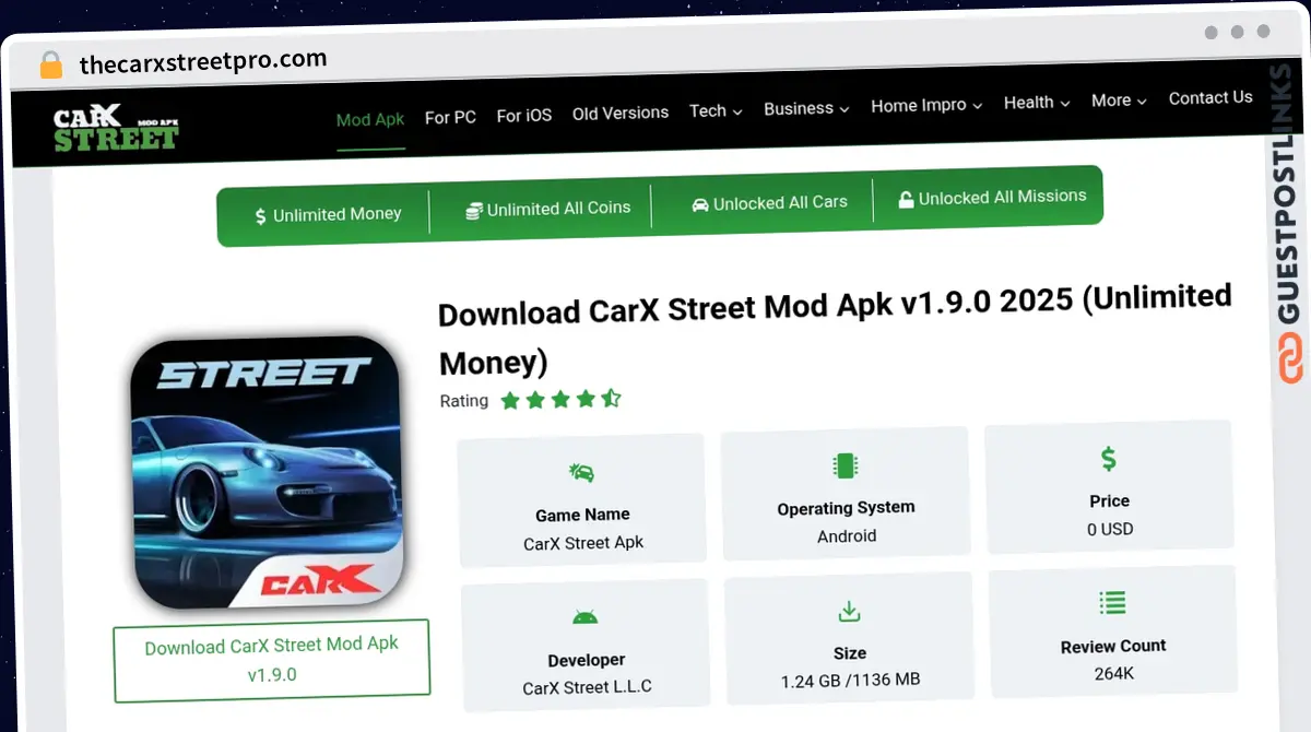 Publish Guest Post on thecarxstreetpro.com