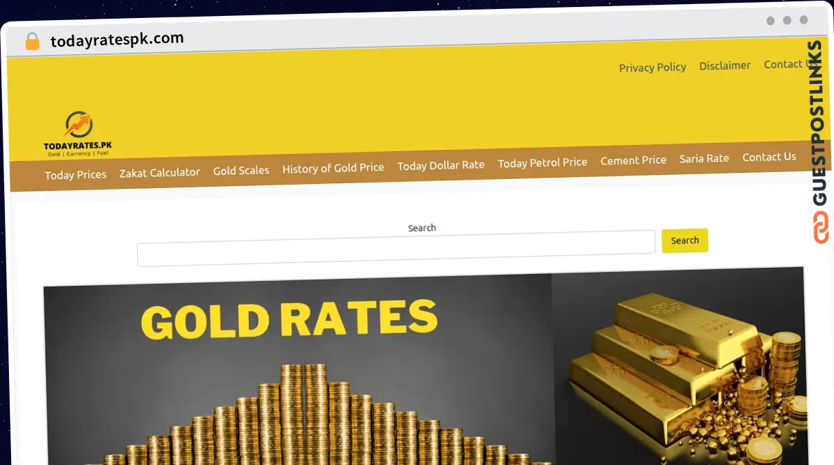 Publish Guest Post on todayratespk.com