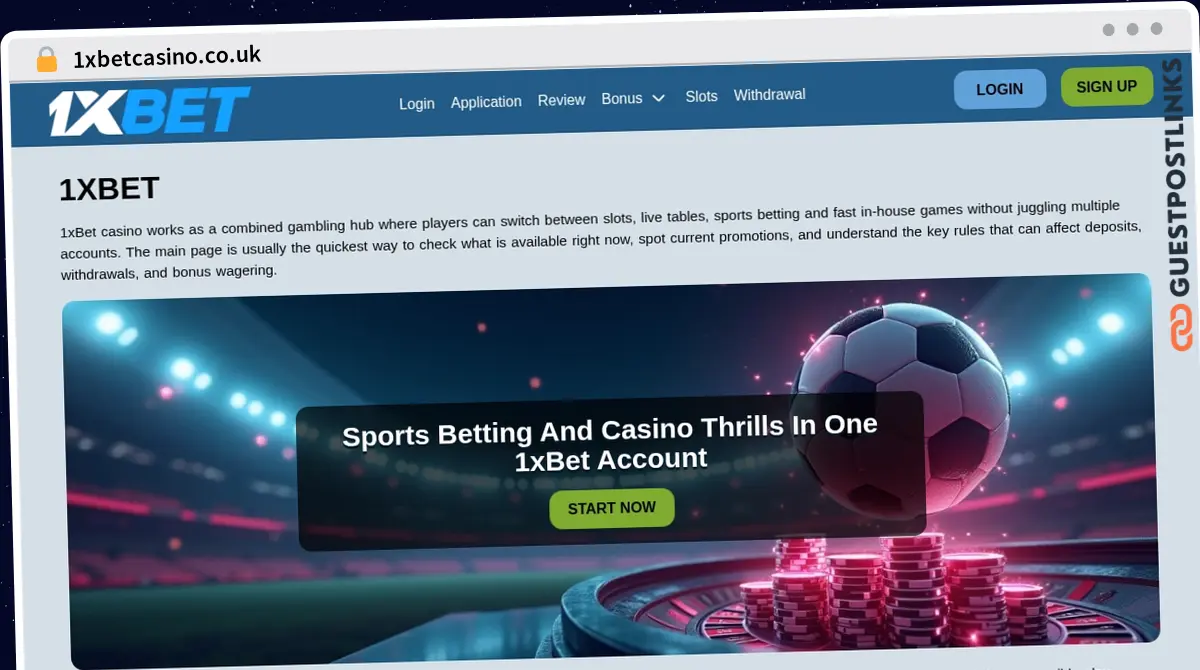 Publish Guest Post on 1xbetcasino.co.uk