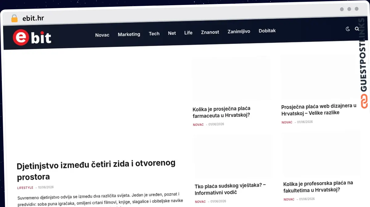 Publish Guest Post on ebit.hr