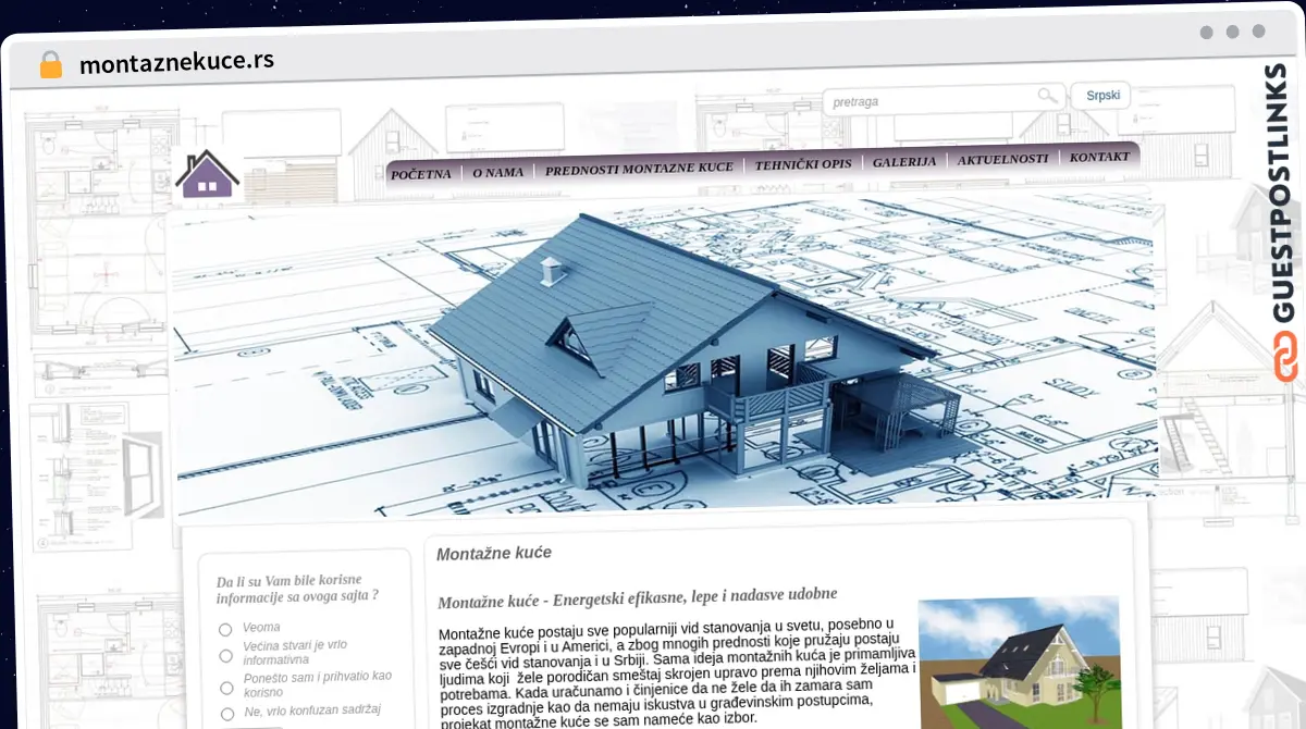 Publish Guest Post on montaznekuce.rs