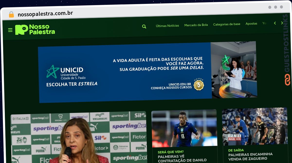 Publish Guest Post on nossopalestra.com.br