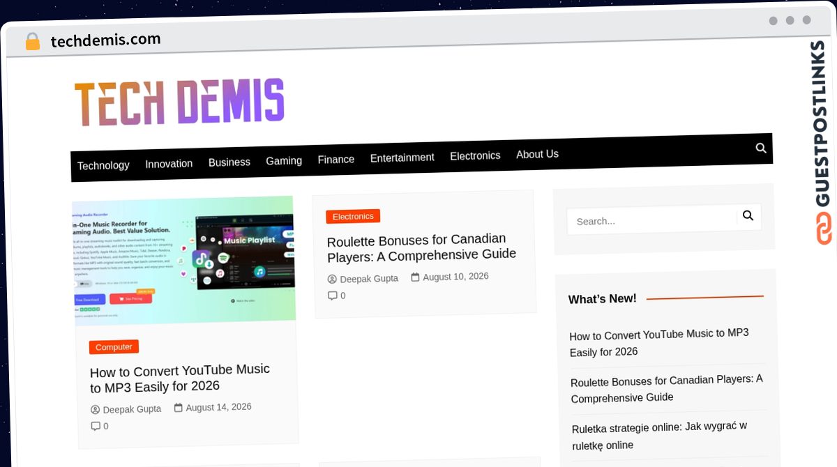 Publish Guest Post on techdemis.com