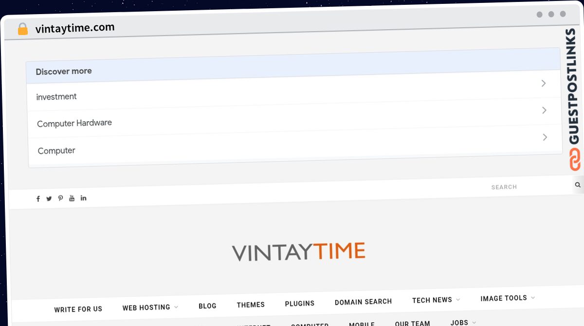 Publish Guest Post on vintaytime.com
