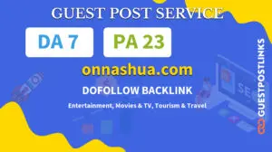 Buy Guest Post on onnashua.com