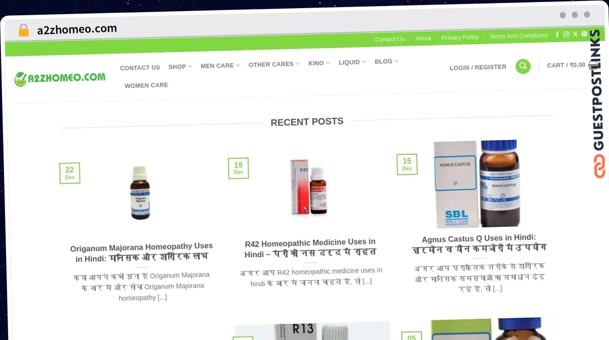 Publish Guest Post on a2zhomeo.com