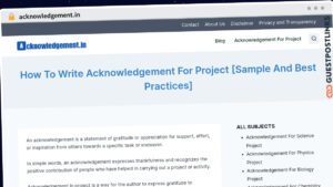 Publish Guest Post on acknowledgement.in