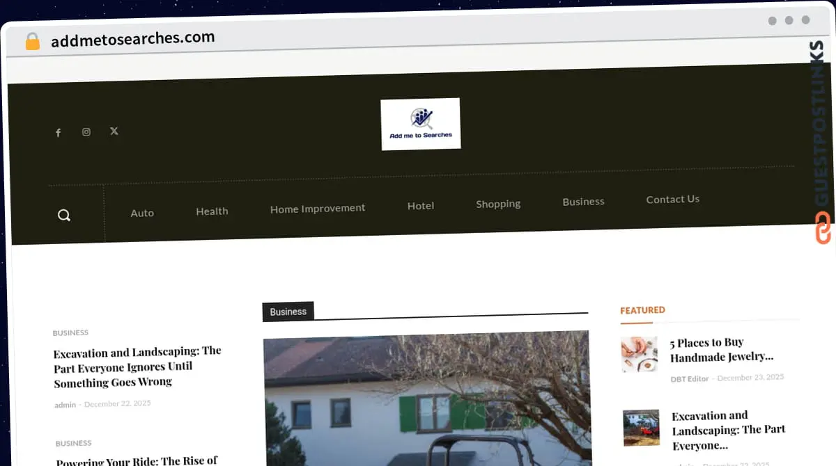 Publish Guest Post on addmetosearches.com