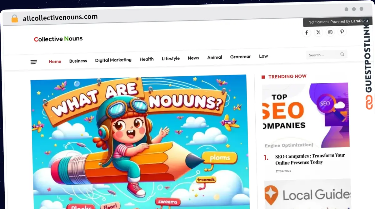 Publish Guest Post on allcollectivenouns.com