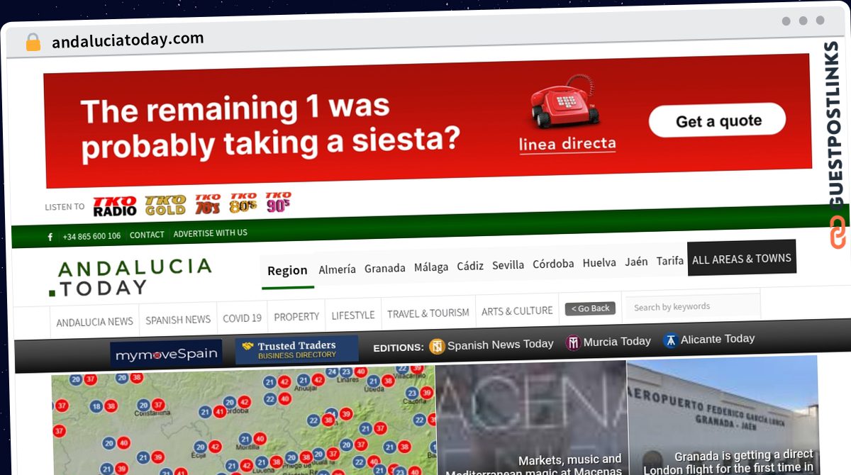 Publish Guest Post on andaluciatoday.com