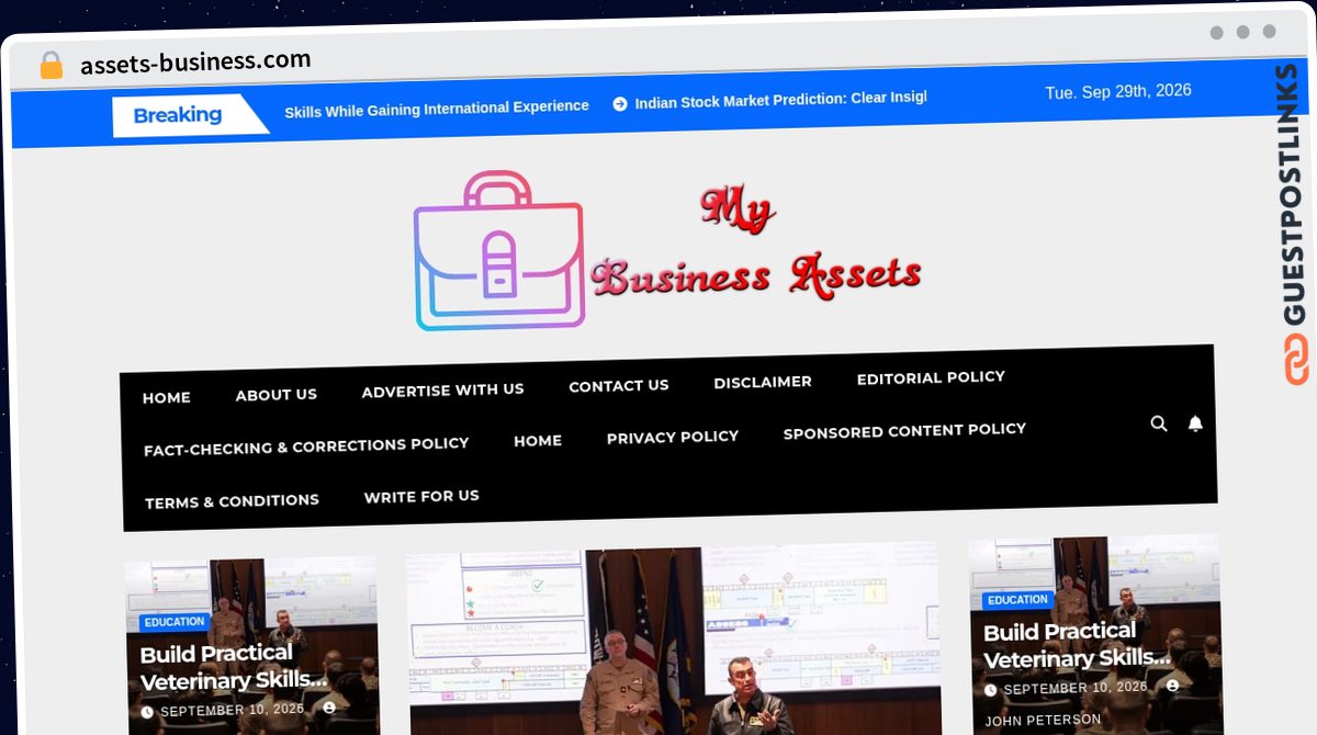Publish Guest Post on assets-business.com