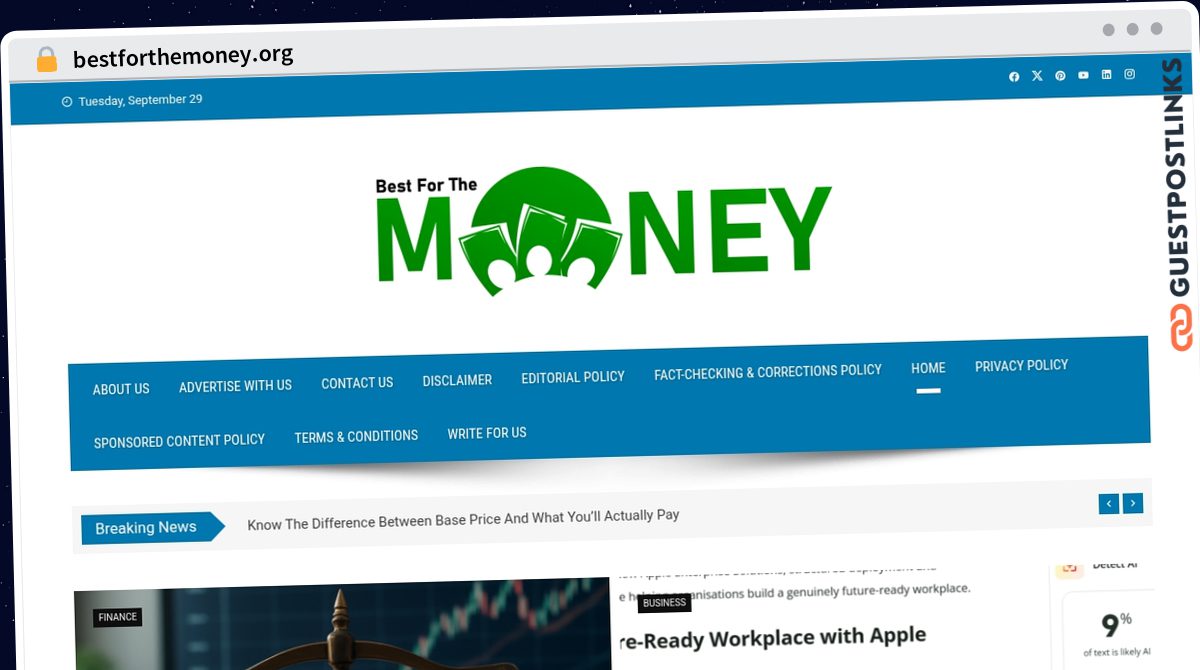 Publish Guest Post on bestforthemoney.org