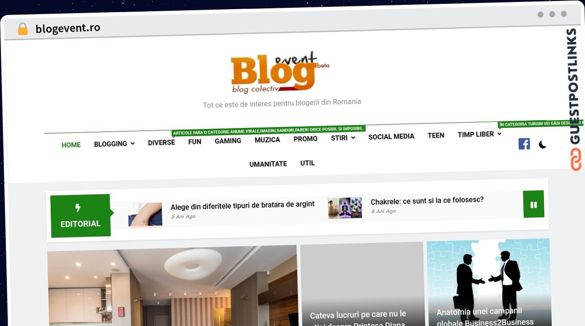 Publish Guest Post on blogevent.ro