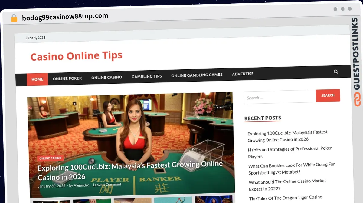 Publish Guest Post on bodog99casinow88top.com