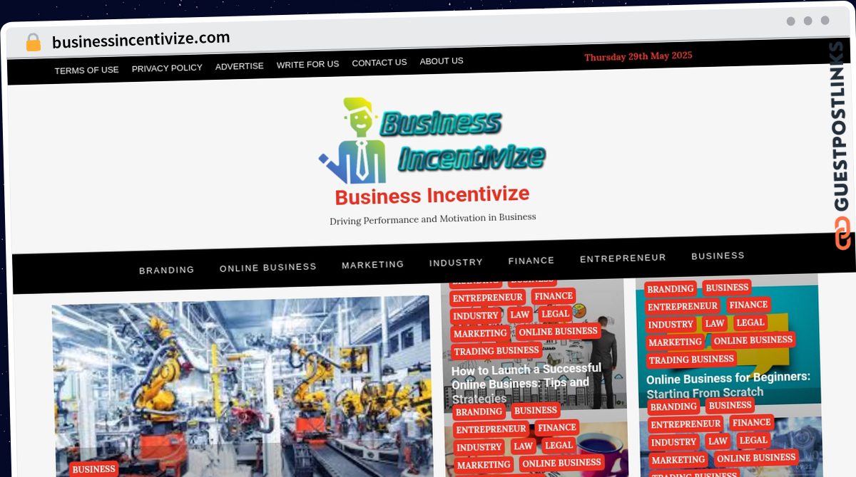 Publish Guest Post on businessincentivize.com