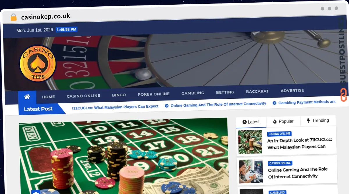 Publish Guest Post on casinokep.co.uk