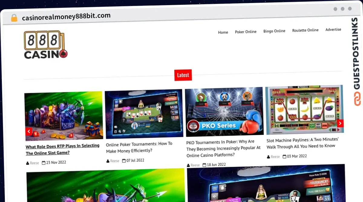 Publish Guest Post on casinorealmoney888bit.com