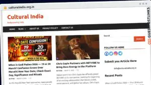 Publish Guest Post on culturalindia.org.in