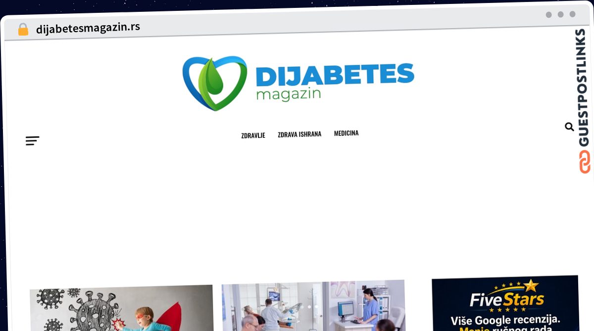 Publish Guest Post on dijabetesmagazin.rs