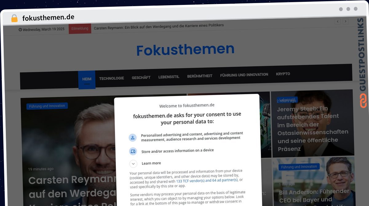 Publish Guest Post on fokusthemen.de