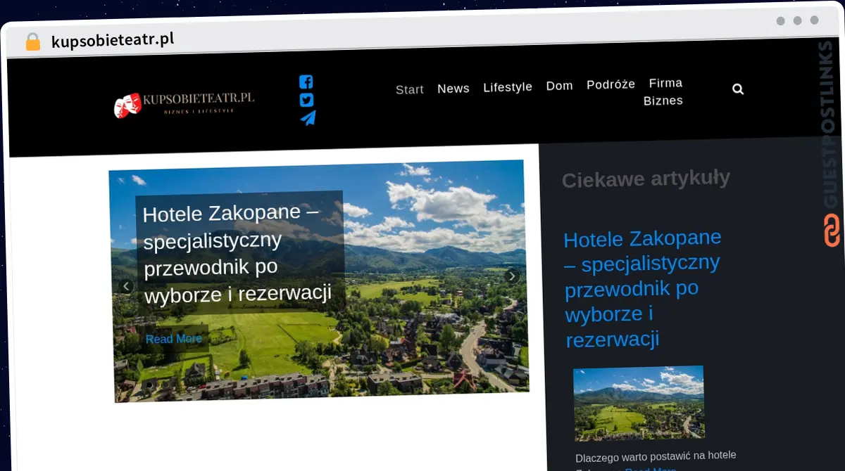 Publish Guest Post on kupsobieteatr.pl